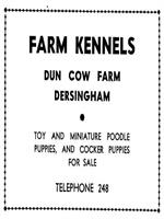 Advert - Dun Cow Farm 1958